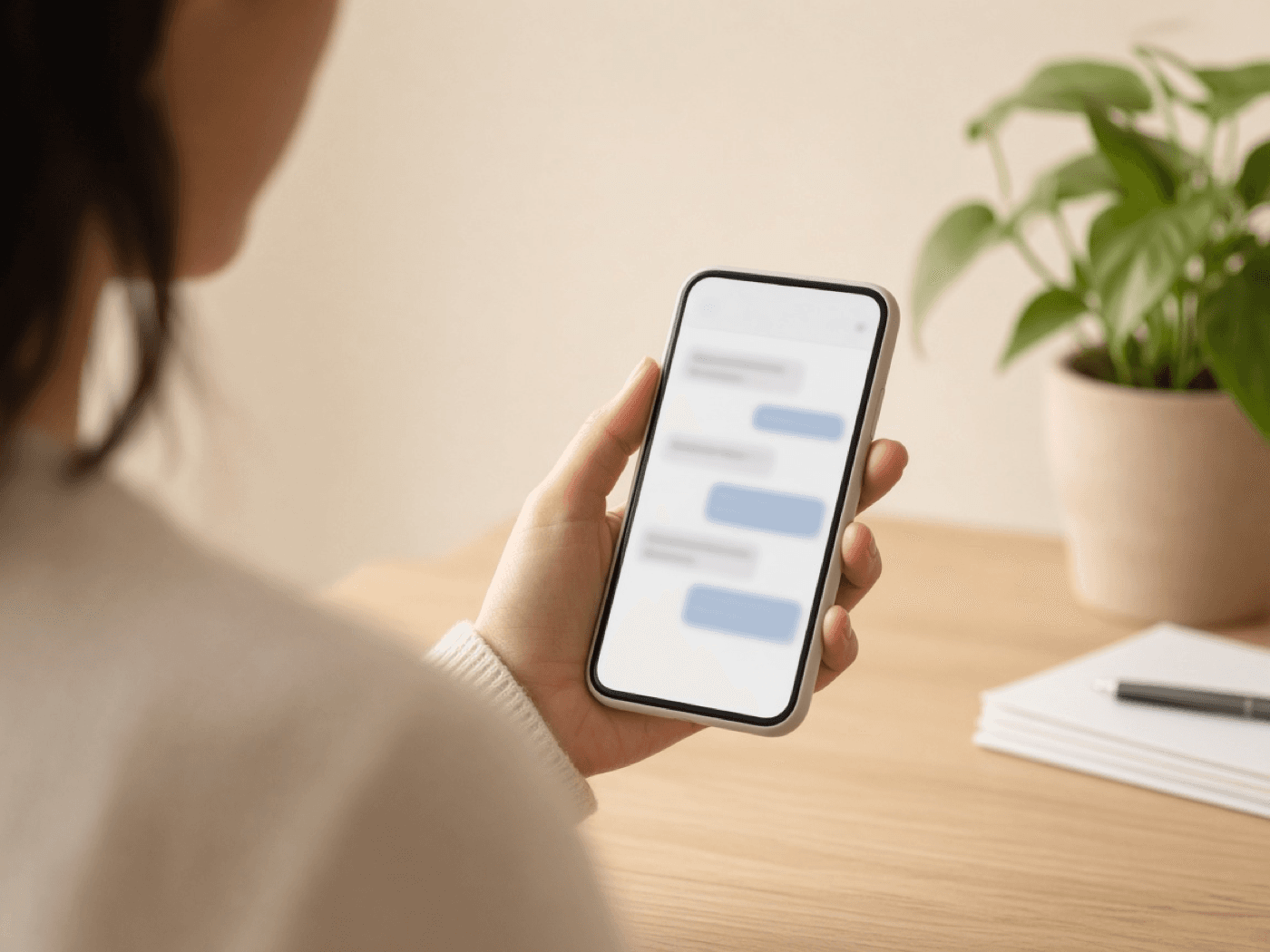 OnRecord messaging on iPhone